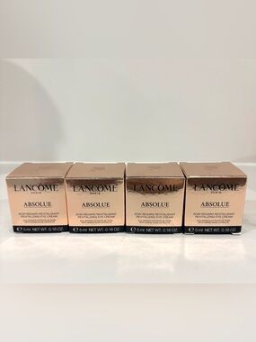 Lancôme Absolue Revitalizing Eye Cream 4 x 5ml Deluxe Travel Size New